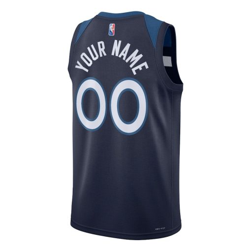 Nike Minnesota Timberwolves Custom Unisex Swingman Jersey - Icon Edition - Navy - Image 2
