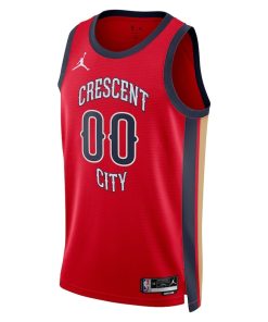 Jordan New Orleans Pelicans Custom Unisex Swingman Jersey - Statement Edition - Red