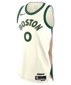 Nike Boston Celtics #0 Jayson Tatum Authentic Jersey - City Edition - White