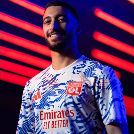 Adidas Olympique Lyon 2024/25 Men's Pre Match Shirt - Image 3