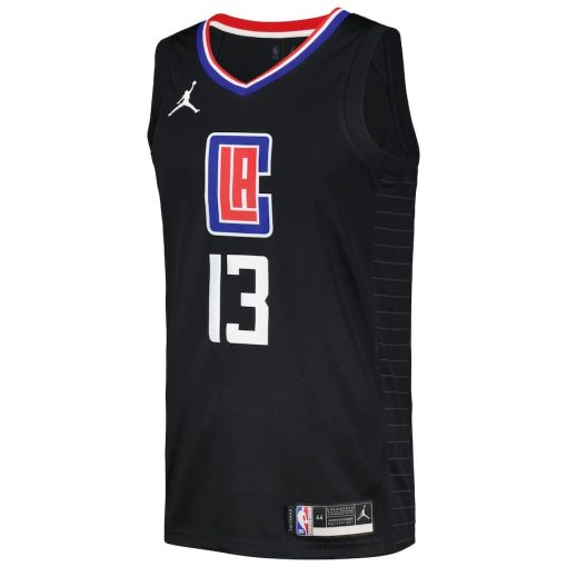 Nike LA Clippers #13 Paul George Unisex Swingman Player Jersey - Statement Edition - Black