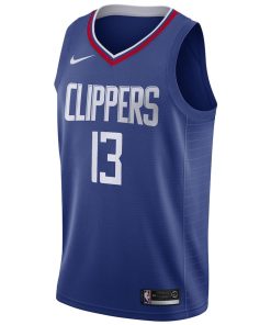 Nike LA Clippers #13 Paul George Unisex Swingman Jersey - Icon Edition - Blue