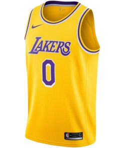 Nike Los Angeles Lakers #0 Russell Westbrook Unisex Swingman Jersey - Icon Edition - Gold