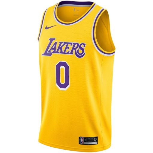 Nike Los Angeles Lakers #0 Russell Westbrook Unisex Swingman Jersey - Icon Edition - Gold