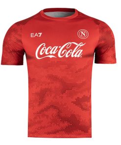 EA7 Napoli 2024/25 Men's Red Training Shirt