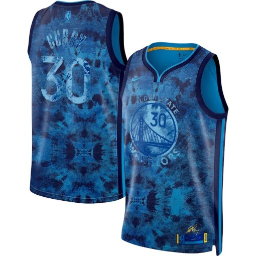 Nike Golden State Warriors #30 Stephen Curry Unisex Swingman Jersey - Select Series - Royal - Image 3