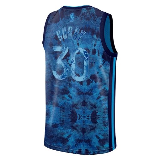 Nike Golden State Warriors #30 Stephen Curry Unisex Swingman Jersey - Select Series - Royal - Image 2