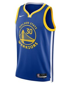 Nike Golden State Warriors #30 Stephen Curry Unisex Swingman Jersey - Icon Edition - Royal