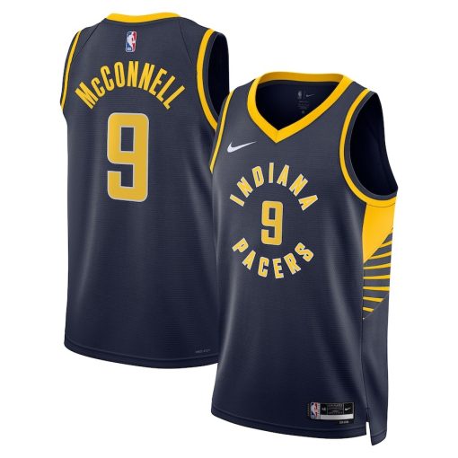 Nike Indiana Pacers #9 T.J. McConnell Unisex Swingman Jersey - Icon Edition - Navy - Image 3