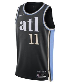 Nike Atlanta Hawks # 11 Trae Young Unisex  Swingman Jersey - City Edition - Black