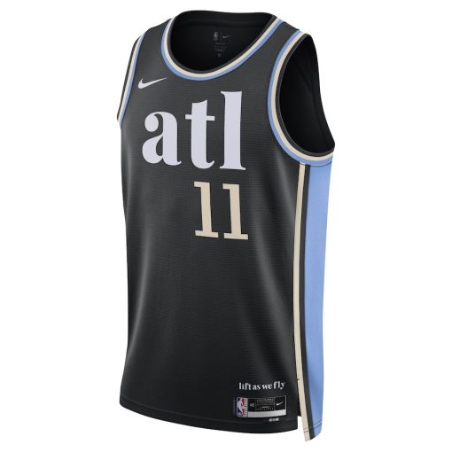 Nike Atlanta Hawks # 11 Trae Young Unisex  Swingman Jersey - City Edition - Black