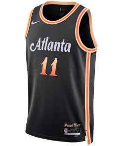 Nike Atlanta Hawks #11 Trae Young Unisex  Swingman Jersey - City Edition - Black
