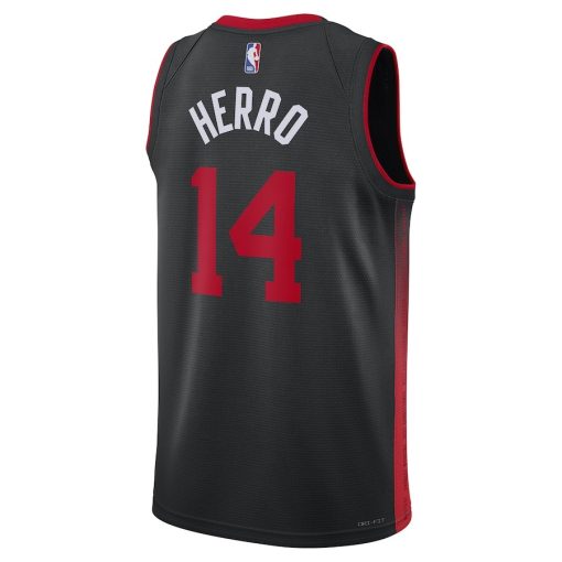 Nike Miami Heat #14 Tyler Herro Unisex  Swingman Jersey - Black - City Edition - Image 2