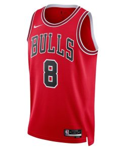 Nike Chicago Bulls #8 Zach LaVine Unisex Swingman Jersey - Icon Edition - Red
