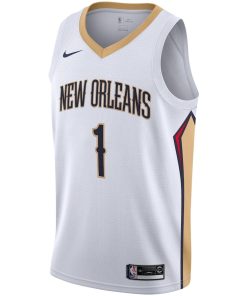 Nike New Orleans Pelicans #1 Zion Williamson Unisex Swingman Jersey - Association Edition - White
