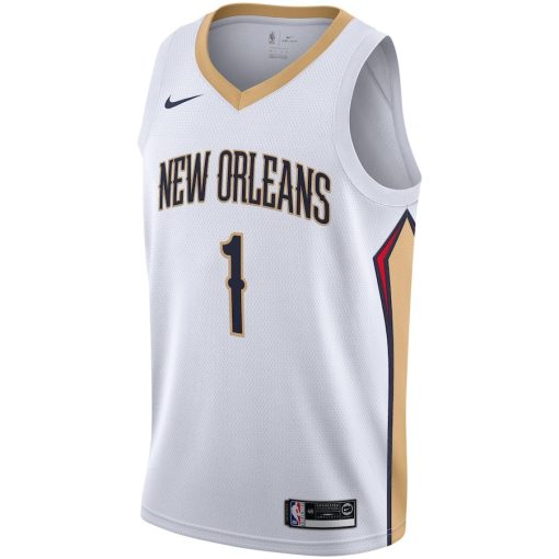 Nike New Orleans Pelicans #1 Zion Williamson Unisex Swingman Jersey - Association Edition - White